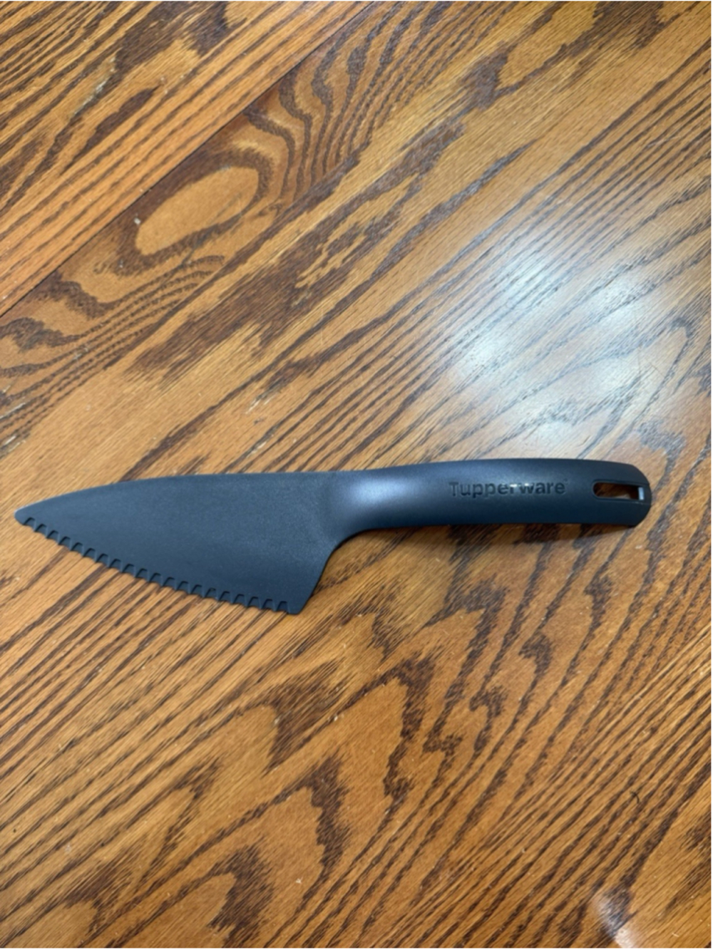 Tupperware Cut N Serve Pie Cake Pastry Cutter Serving Knife Serrated Edge Black